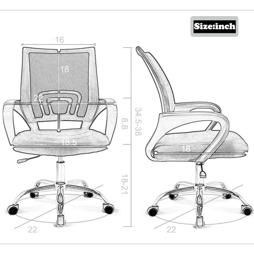 Office Ergonomic Cheap Desk Chair w/Lumbar Support