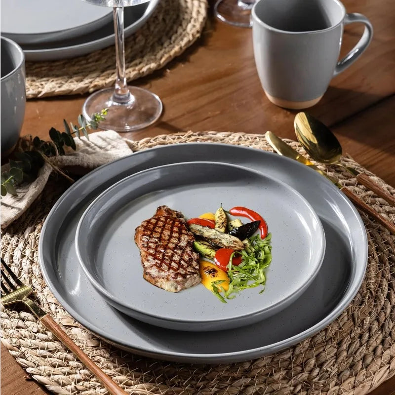 Ceramic Hand-painted Scratch Resistant Dinnerware Sets for 4