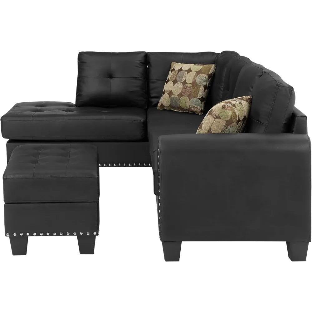 3-Piece Sectional Couch Set for Home Furniture Room Decor