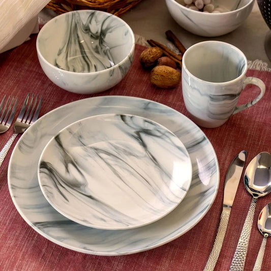 Fine Round Gloss Dinnerware Dish Set