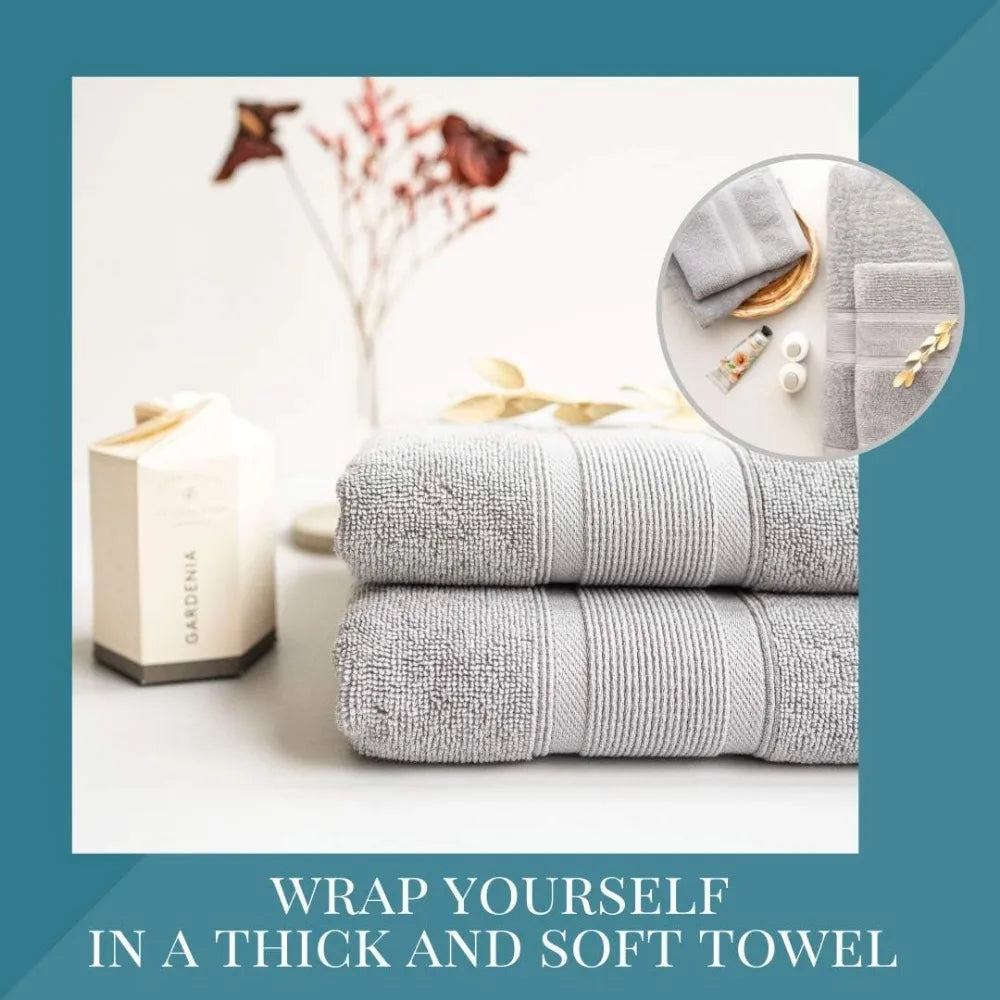 Premium Turkish Cotton Bathroom Towel Set