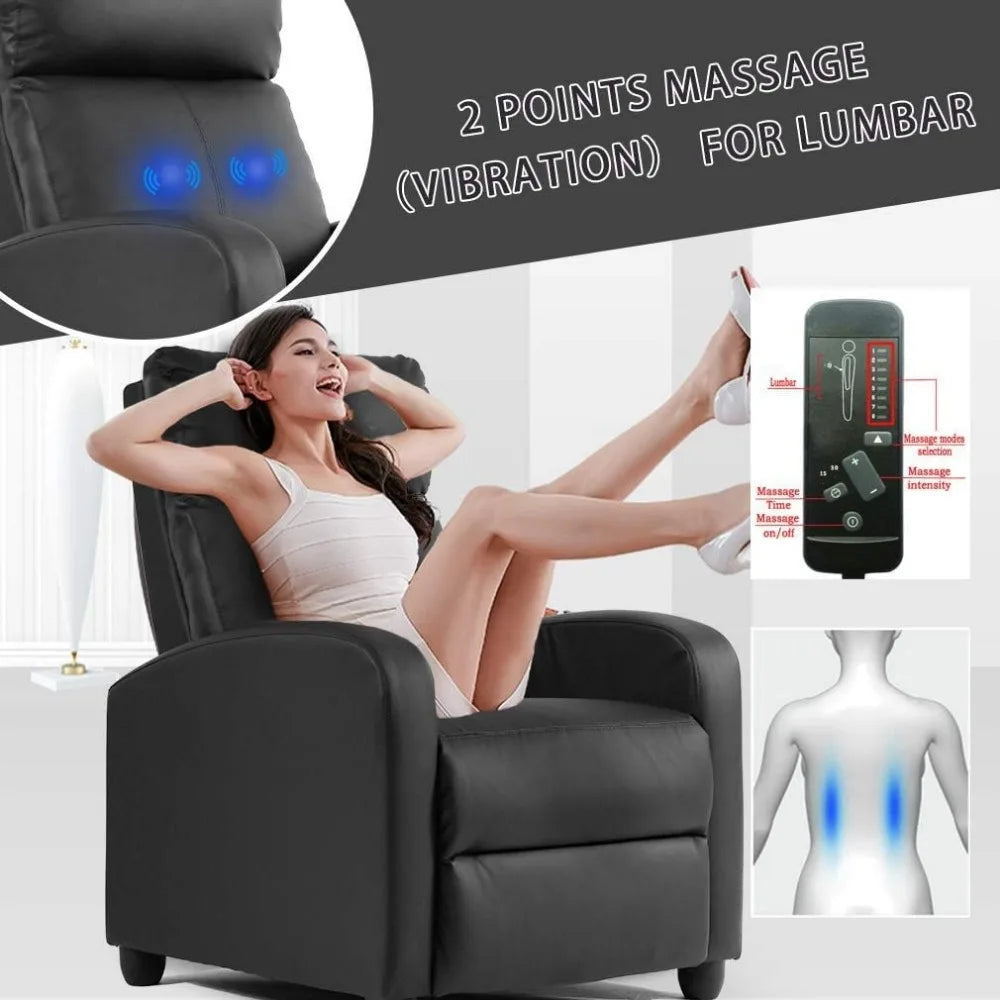 Massage Recliner Sofa Reading Chair/Theater Seating