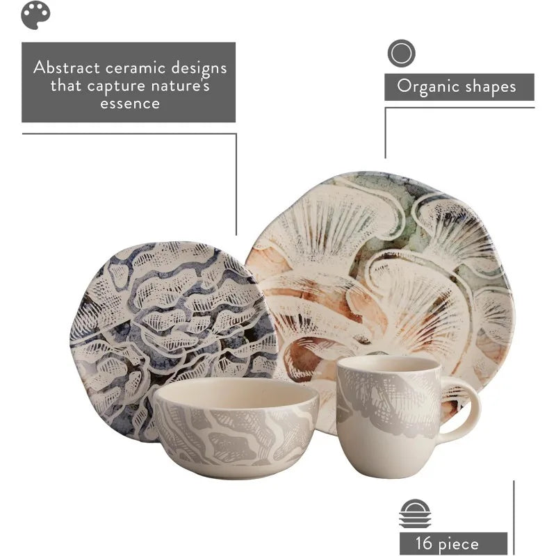 Mushrooms Inspired Design Dinnerware Set