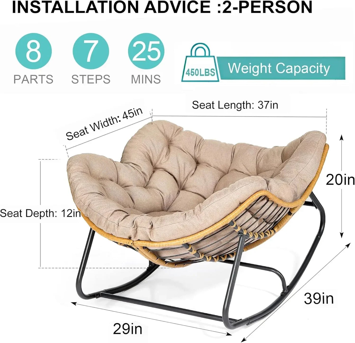 Modern Royal Rocking Chair