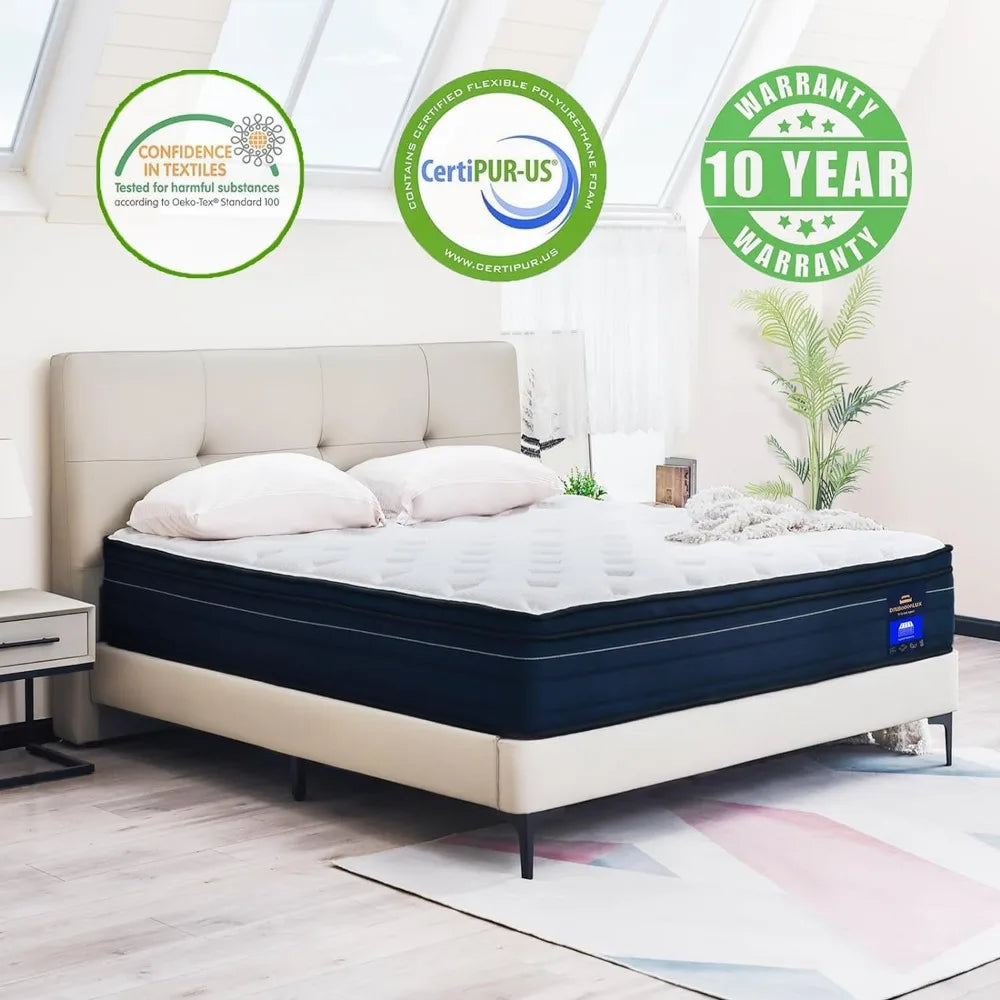 Queen/King w/Gel Memory Foam Hybrid Mattress