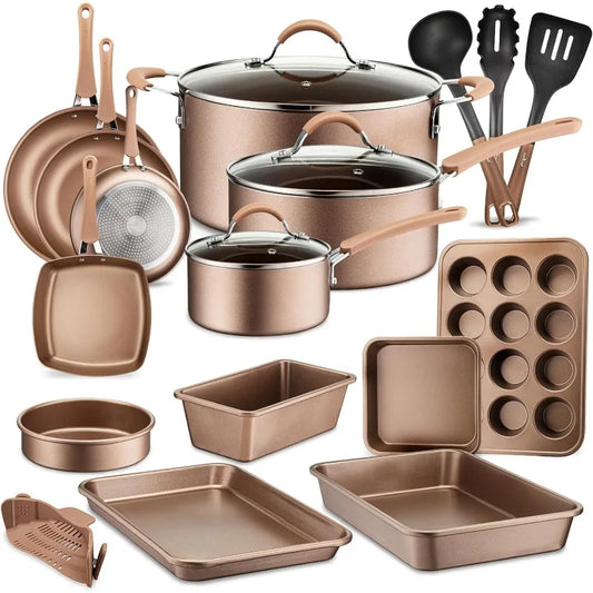 20 Piece Kitchen Cookware/Bakeware/Pots/
Pans Set