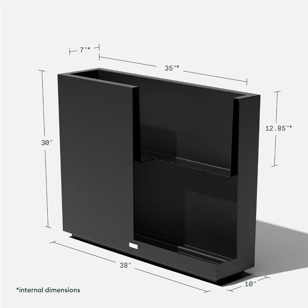 Durable All-Weather Rectangular Planters for Outdoor Patio/Porch