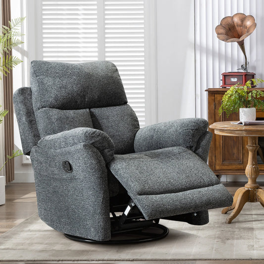 Overstuffed Breathable Reclining Chair Manual Sofa