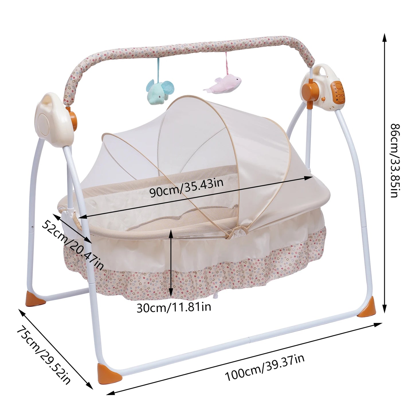 Electric Baby Cradles Auto Swing Rocker