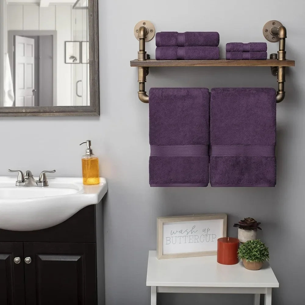 Premium Egyptian Cotton Towels for Bathroom Set