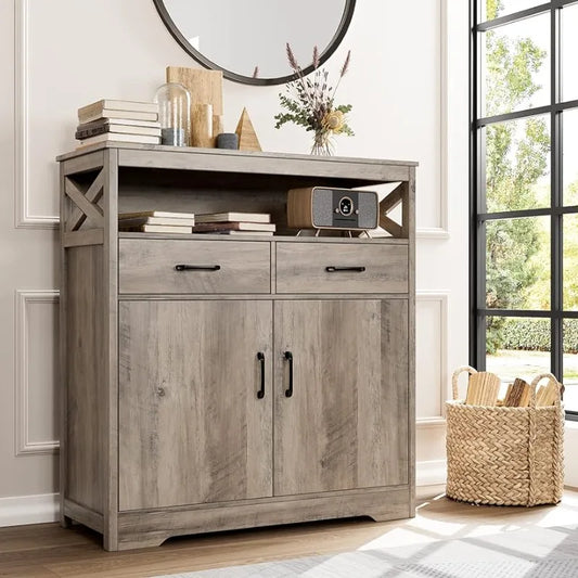 Modern Farmhouse Kitchen Storage Cabinet