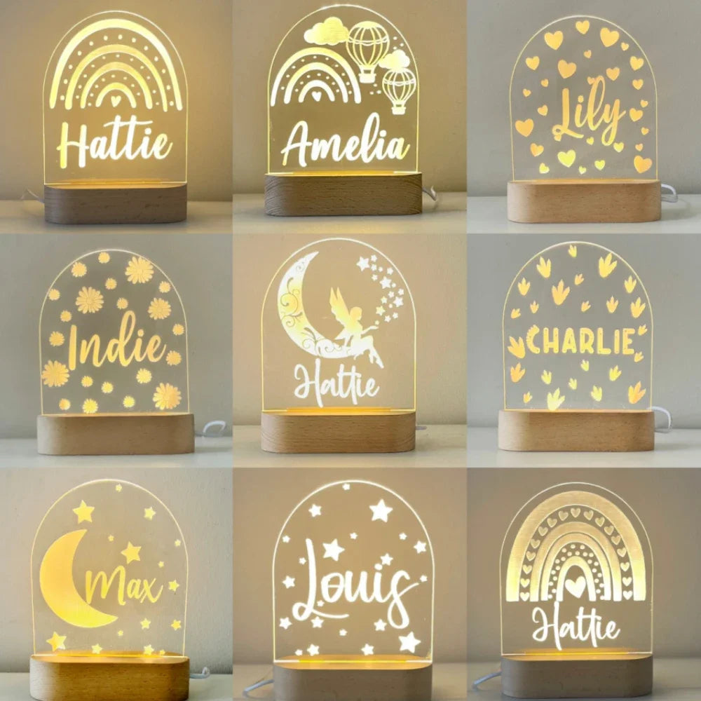 Customized Nursery Night Light For Baby Room