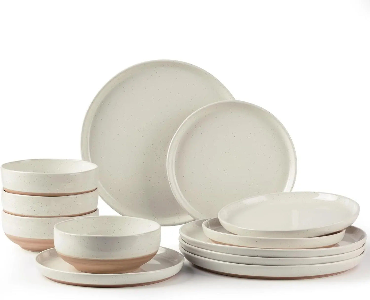 Ceramic Hand-painted Scratch Resistant Dinnerware Sets for 4