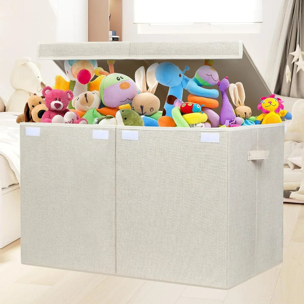 Large Toy Box Chest w/Lid/Removable Divider