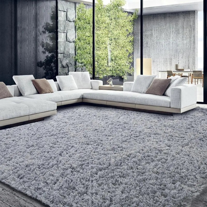 Large Shaggy Ultra Plush Faux Fur Carpet