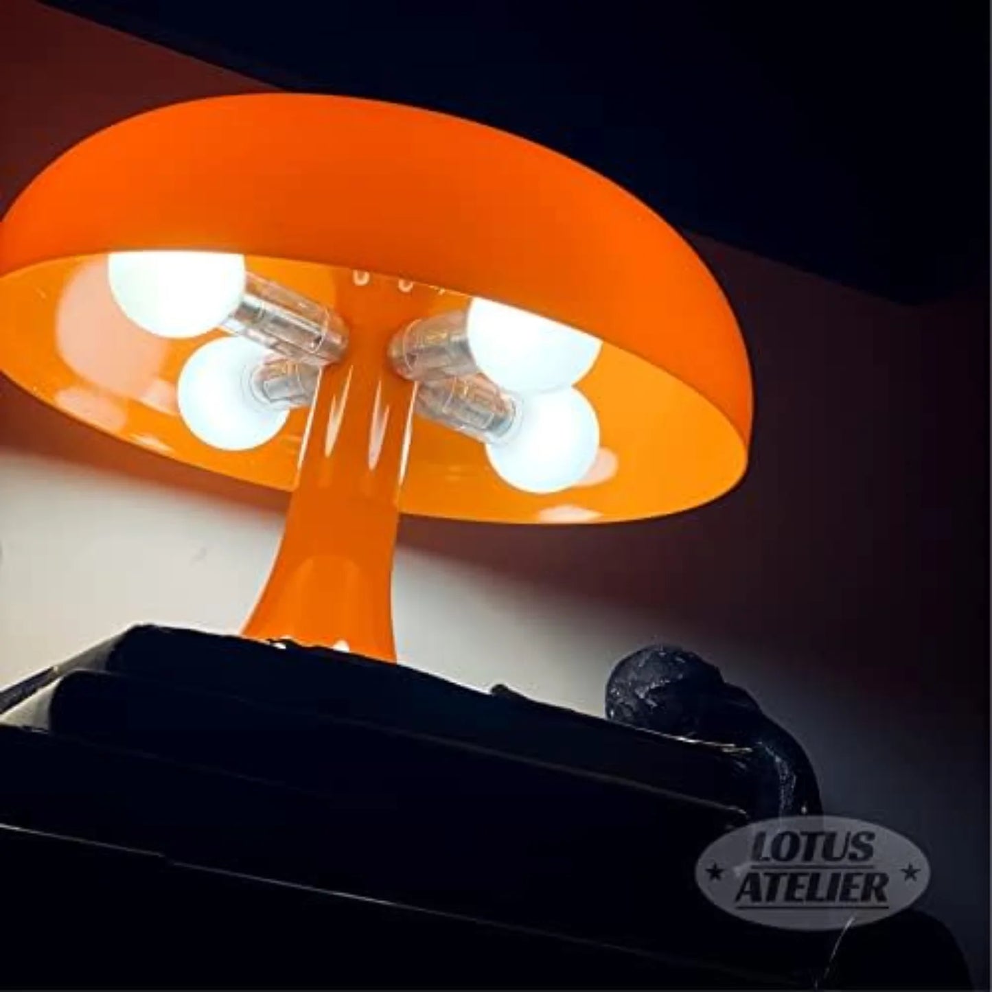 Modern Aesthetic Orange Mushroom Desk Lamp