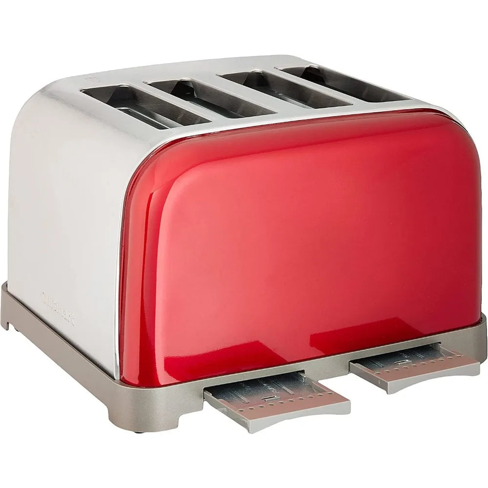 Brushed Stainless Toaster for Bread Cooking Appliances