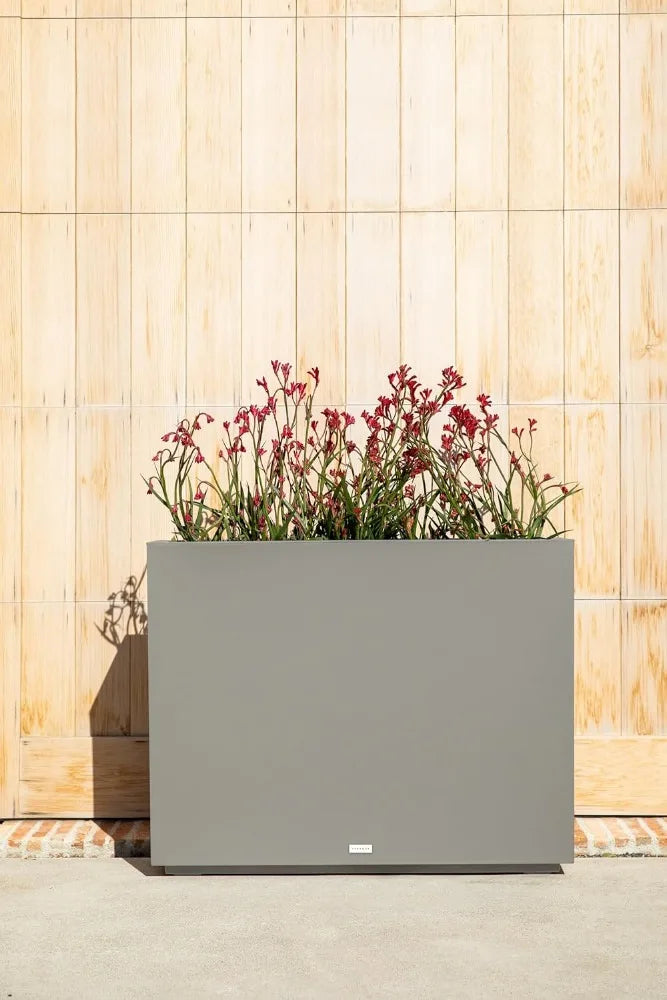 Durable All-Weather Rectangular Planters for Outdoor Patio/Porch